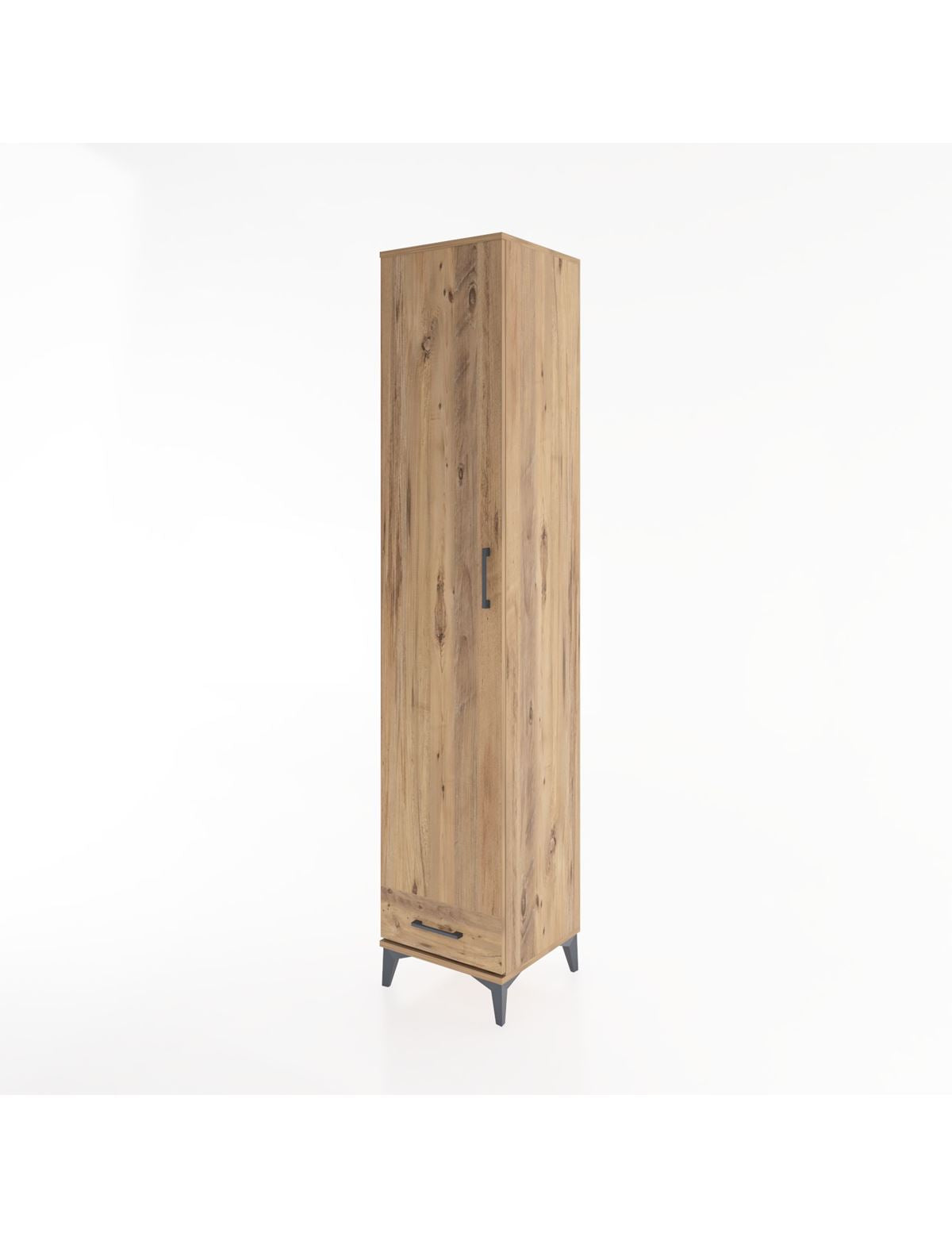 Hyperion Dolap 3 Raflı Tek Çekmeceli Tek Askılı 44x44x221 - S61M003V9B