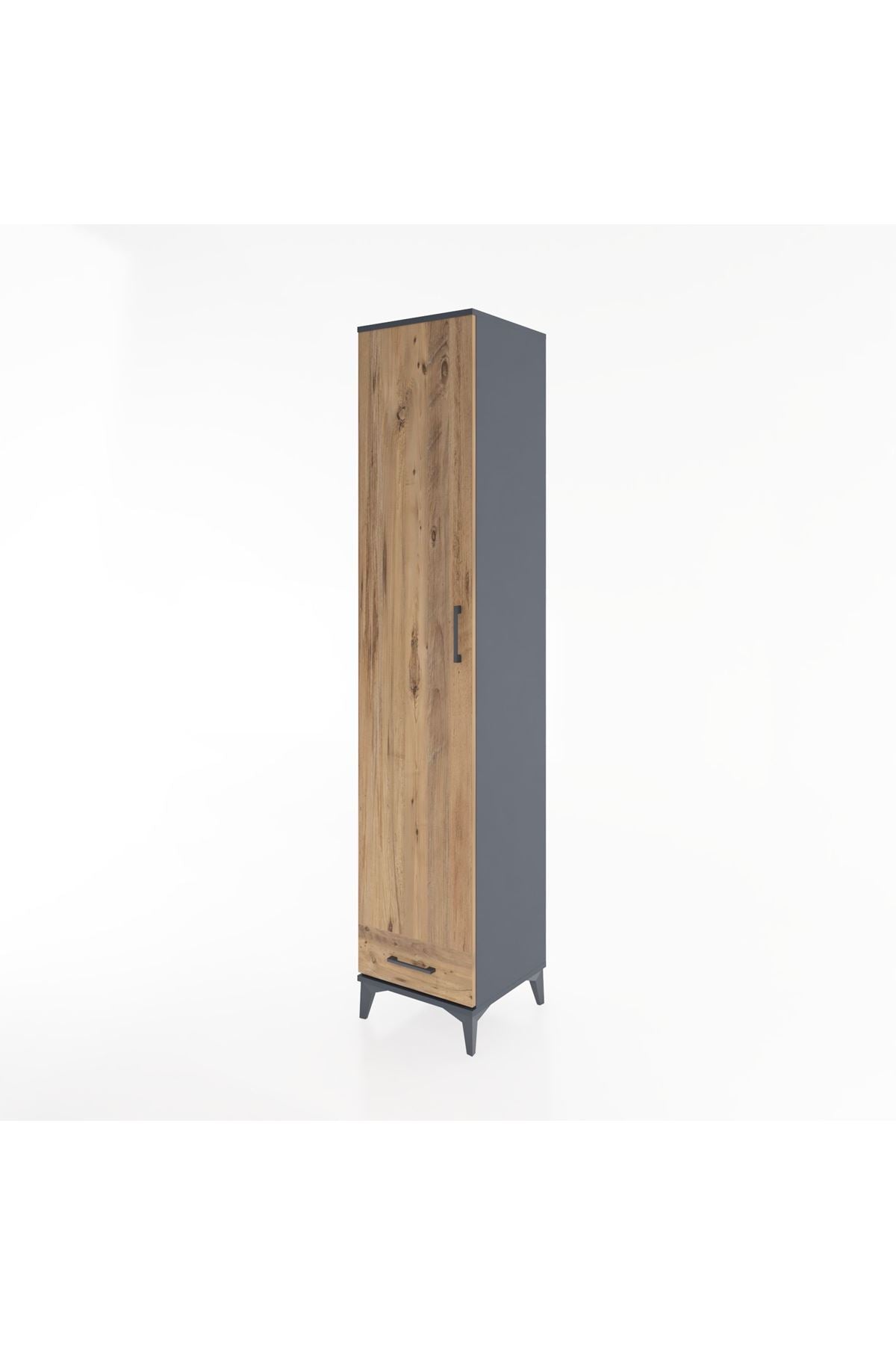 Hyperion Dolap 5 Raflı Tek Çekmeceli Tek Kapaklı 44x44x221 - S61M004V6B