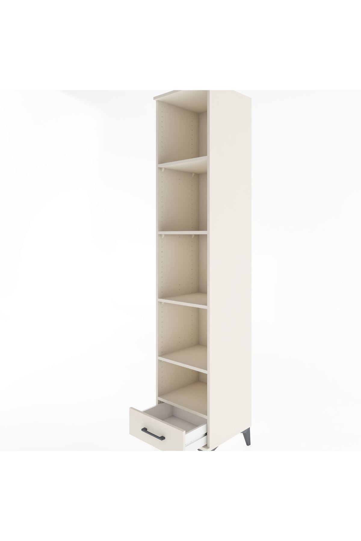 Hyperion Dolap 5 Raflı Tek Çekmeceli 44x44x221 - S61M005V1B