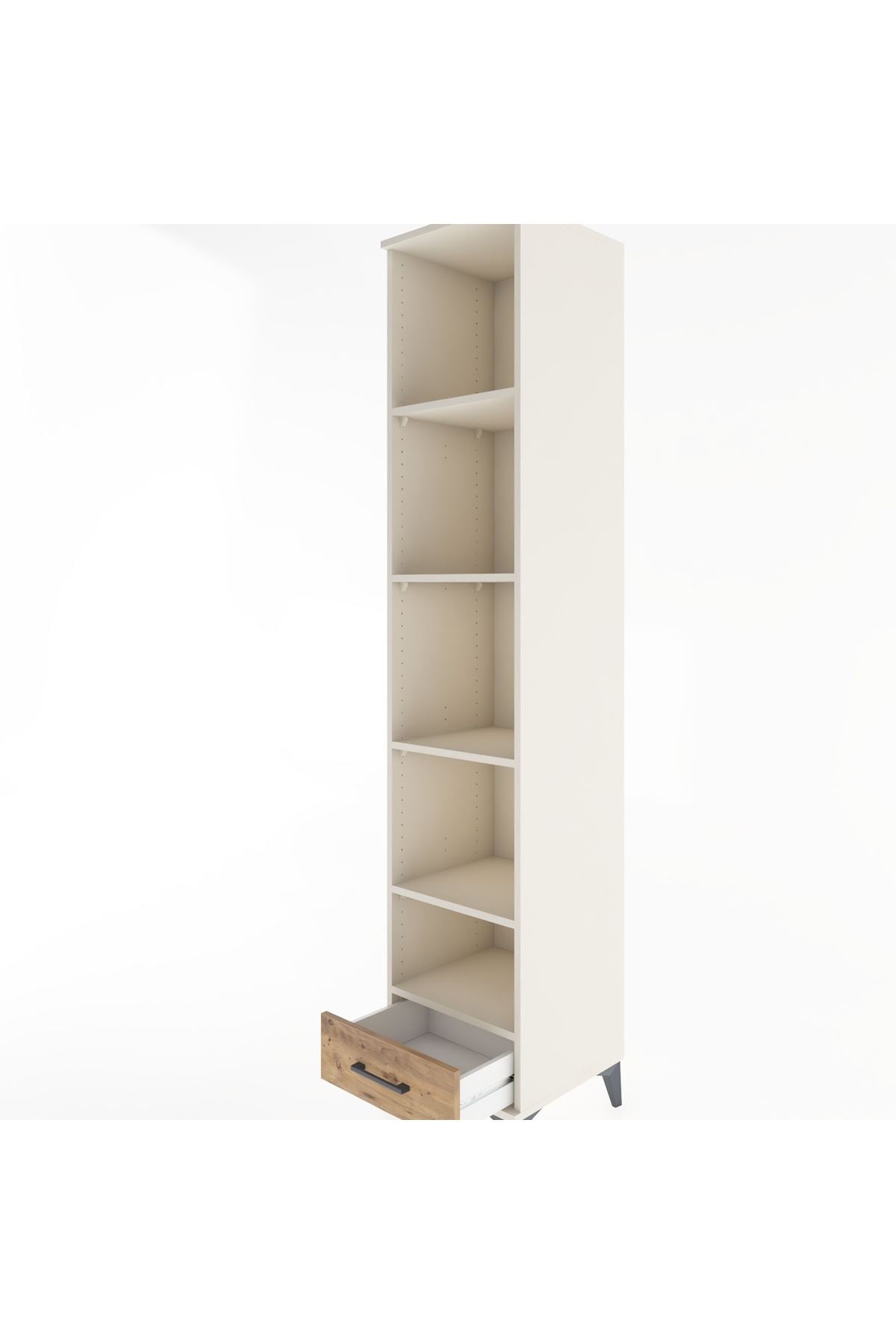 Hyperion Dolap 5 Raflı Tek Çekmeceli 44x44x221 - S61M005V3B