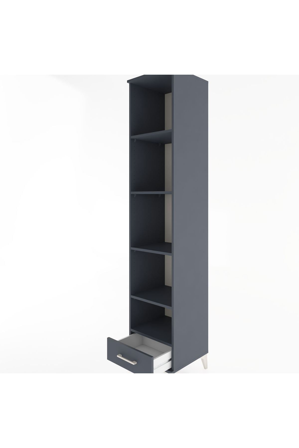 Hyperion Dolap 5 Raflı Tek Çekmeceli 44x44x221 - S61M005V5B