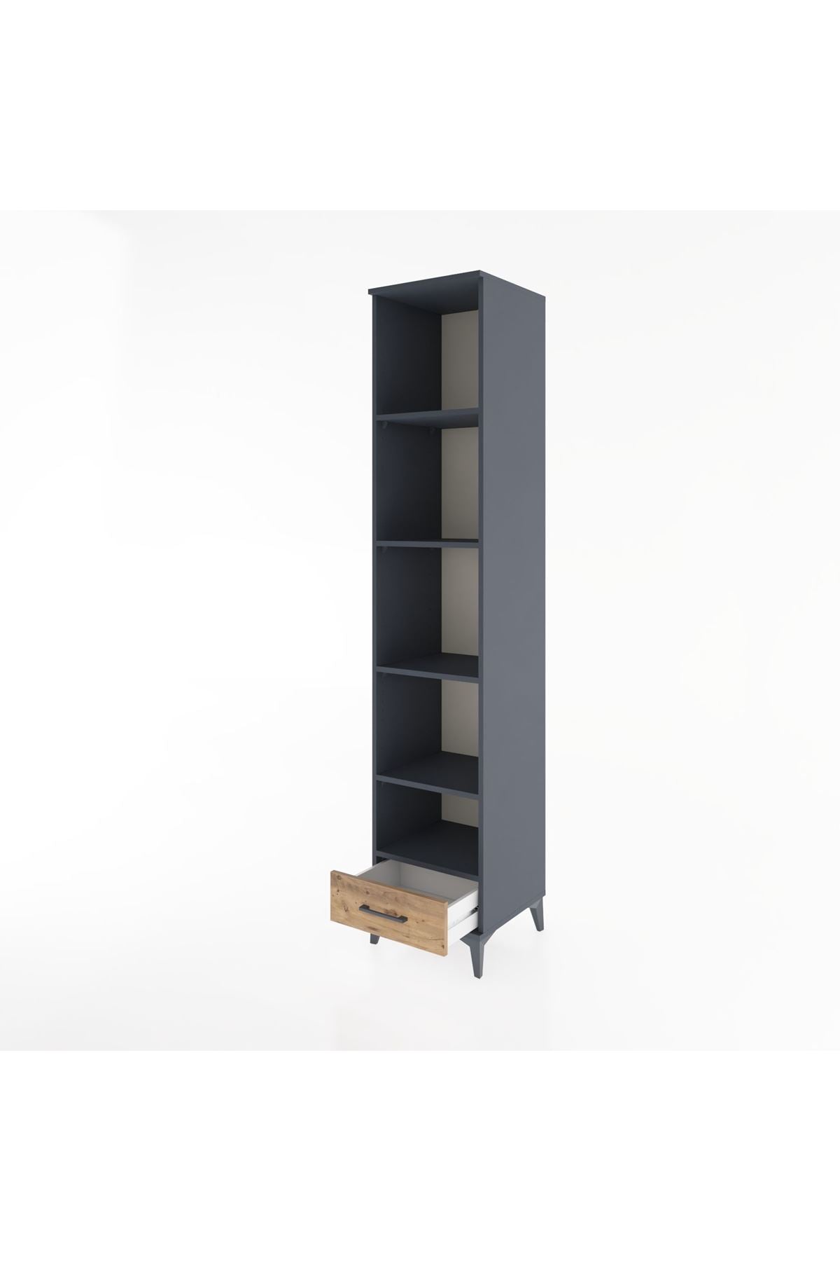 Hyperion Dolap 5 Raflı Tek Çekmeceli 44x44x221 - S61M005V6B