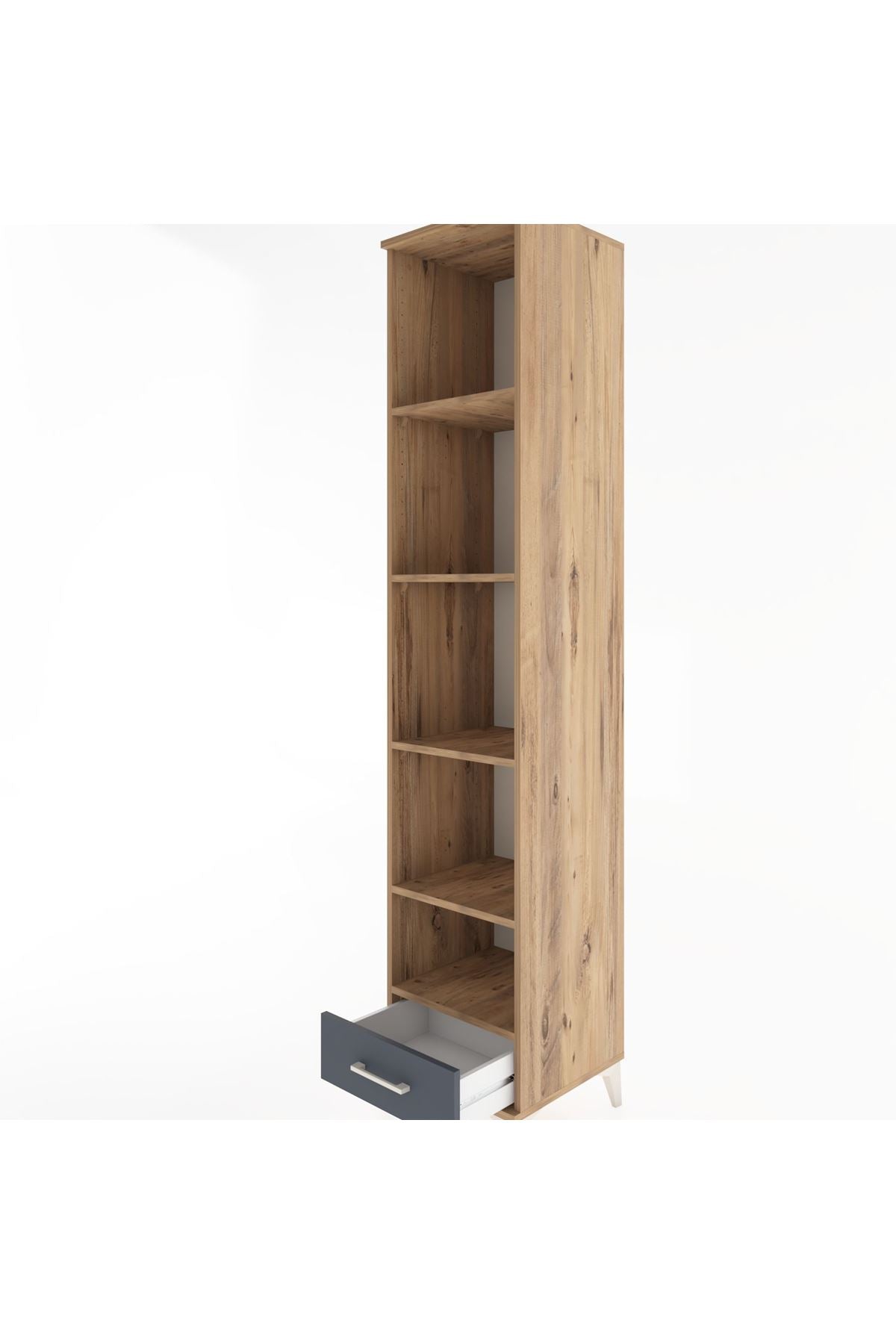 Hyperion Dolap 5 Raflı Tek Çekmeceli 44x44x221 - S61M005V8B