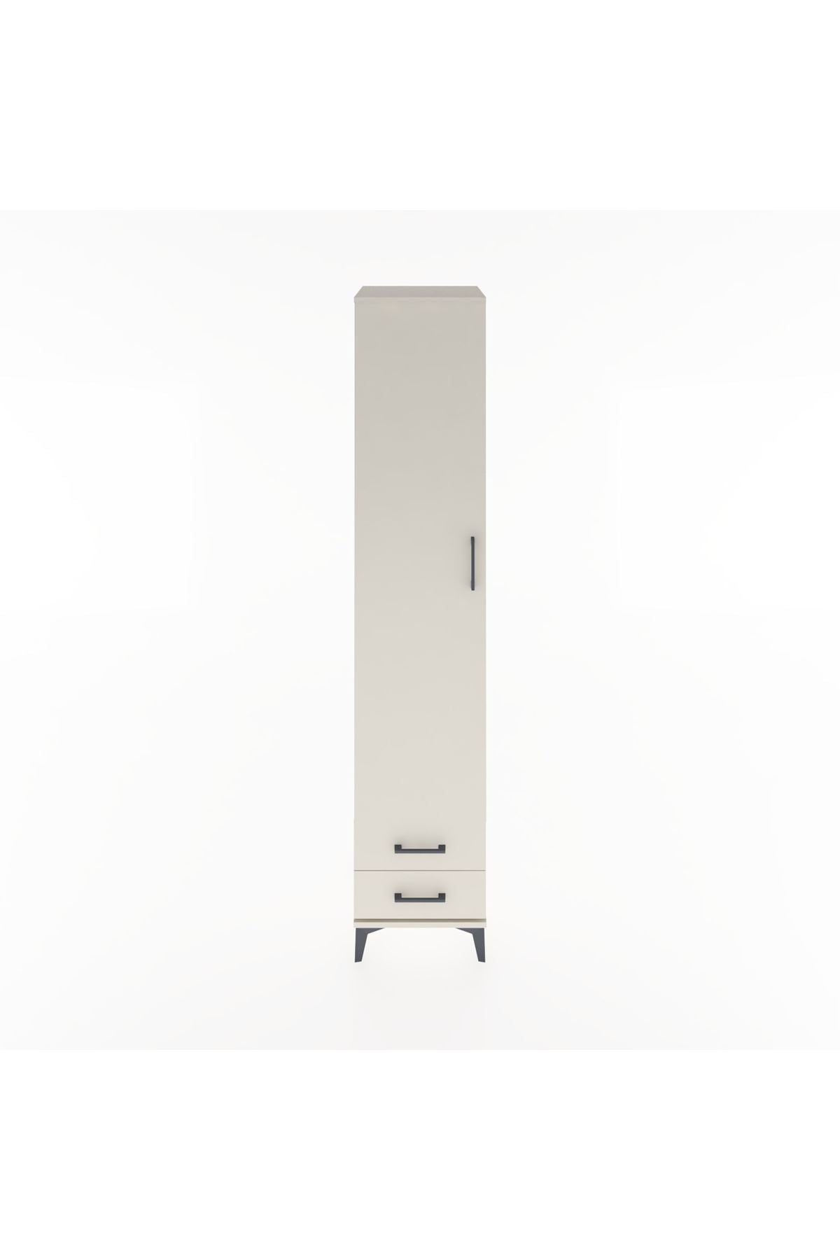 Hyperion Dolap 3 Raflı 2 Çekmeceli Tek Askılı 44x44x221 - S61M009V1B
