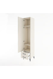 Hyperion Dolap 3 Raflı 2 Çekmeceli Tek Askılı 44x44x221 - S61M009V1B