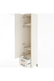 Hyperion Dolap 3 Raflı 2 Çekmeceli Tek Askılı 44x44x221 - S61M009V1B