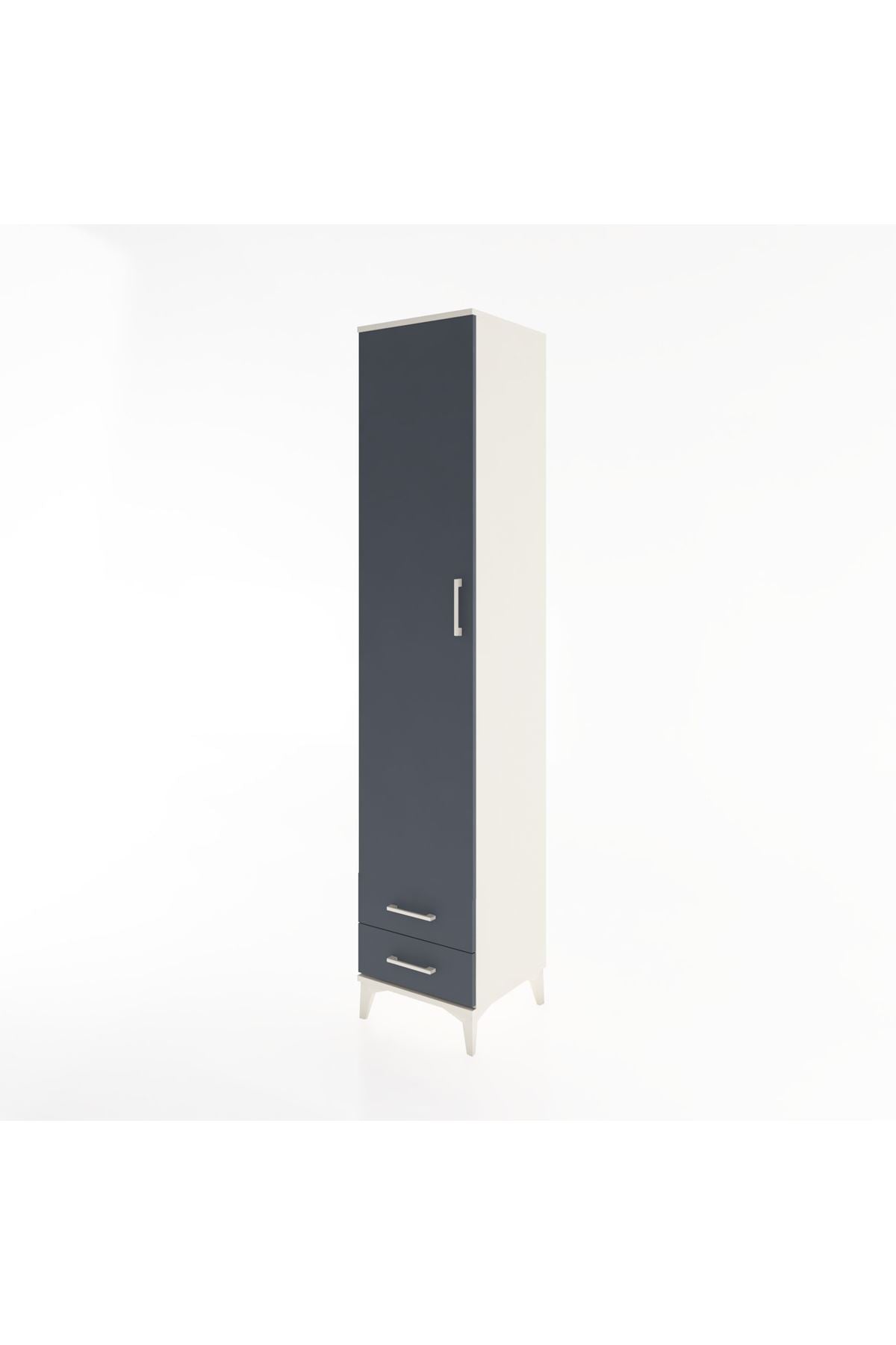 Hyperion Dolap 3 Raflı 2 Çekmeceli Tek Askılı 44x44x221 - S61M009V2B