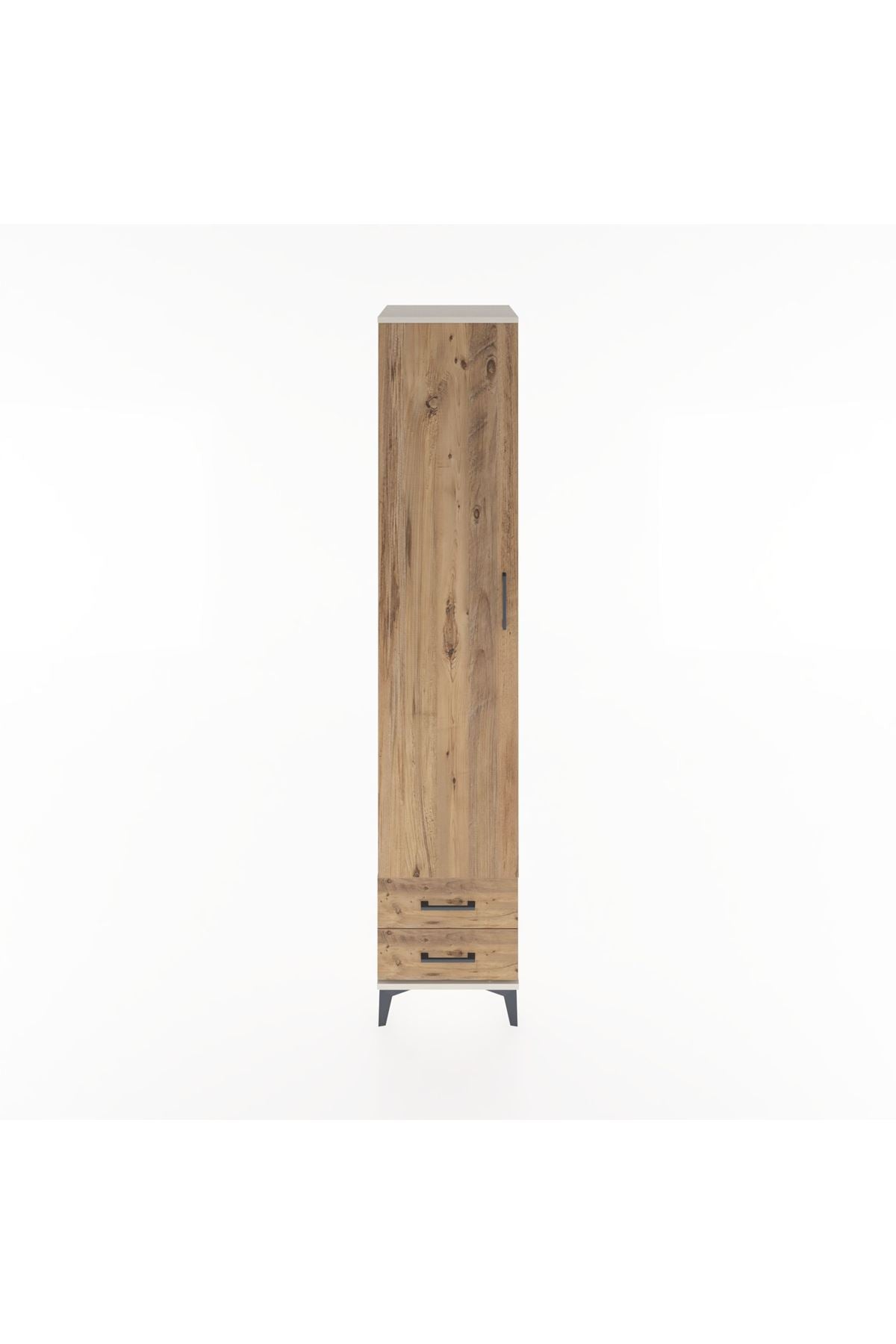 Hyperion Dolap 3 Raflı 2 Çekmeceli Tek Askılı 44x44x221 - S61M009V3B