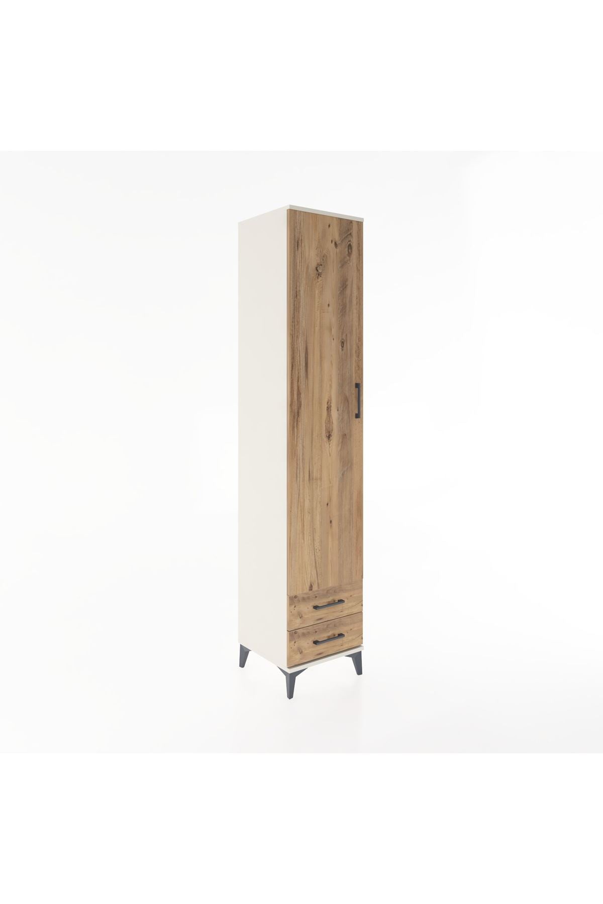 Hyperion Dolap 3 Raflı 2 Çekmeceli Tek Askılı 44x44x221 - S61M009V3B
