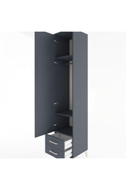 Hyperion Dolap 3 Raflı 2 Çekmeceli Tek Askılı 44x44x221 - S61M009V5B