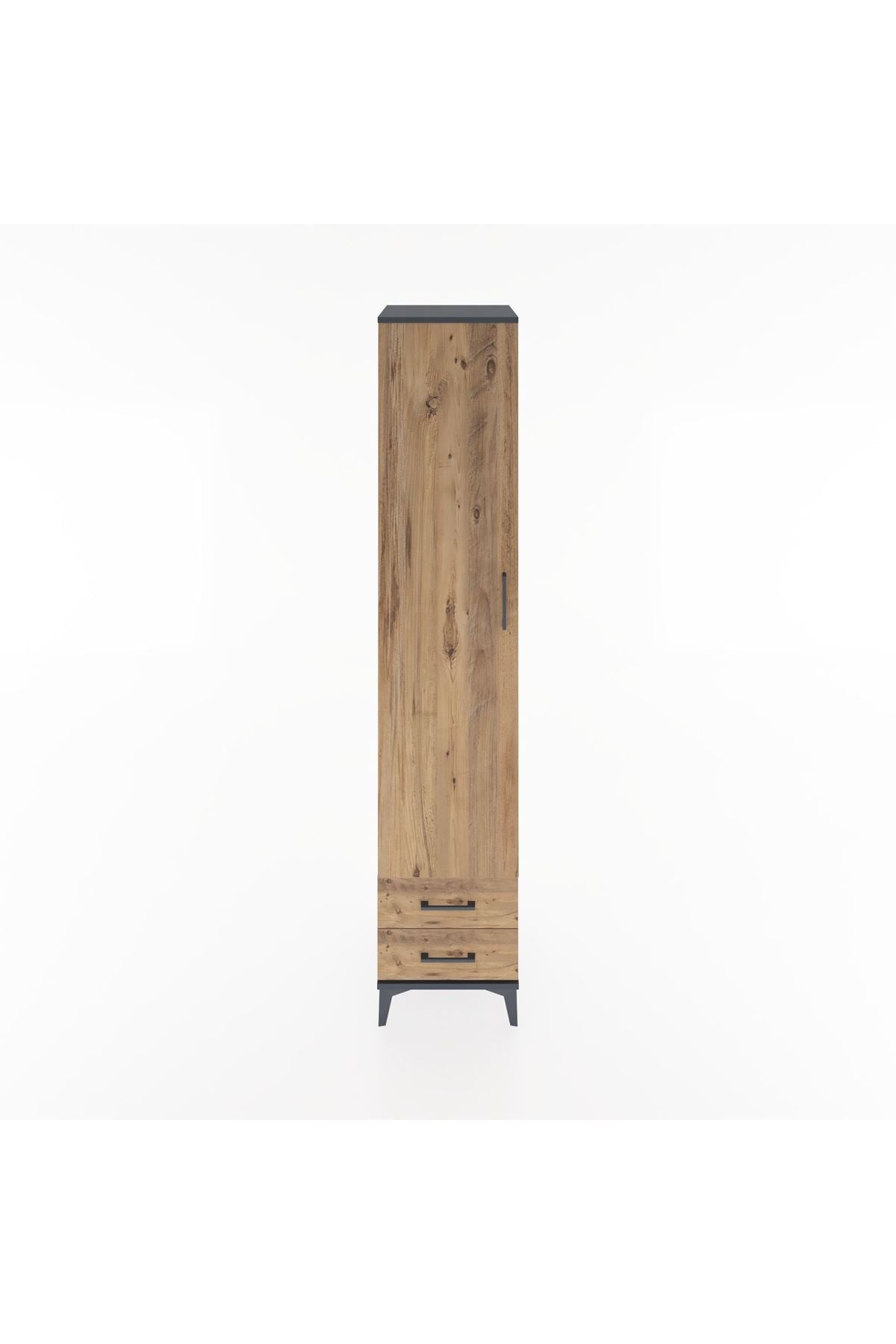 Hyperion Dolap 3 Raflı 2 Çekmeceli Tek Askılı 44x44x221 - S61M009V6B