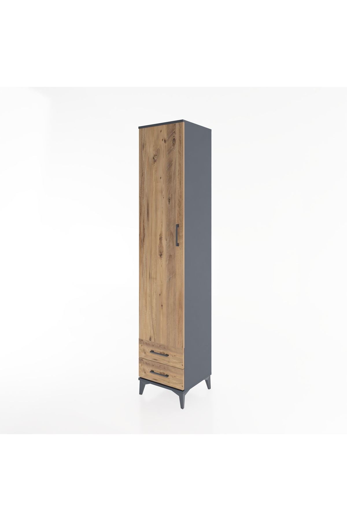Hyperion Dolap 3 Raflı 2 Çekmeceli Tek Askılı 44x44x221 - S61M009V6B
