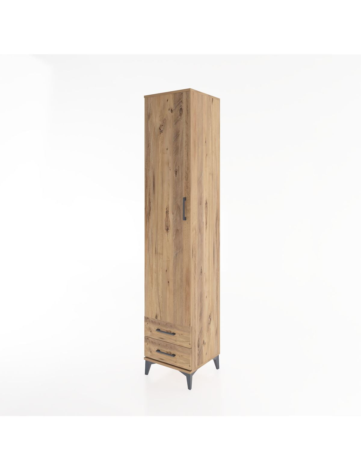 Hyperion Dolap 3 Raflı 2 Çekmeceli Tek Askılı 44x44x221 - S61M009V9B