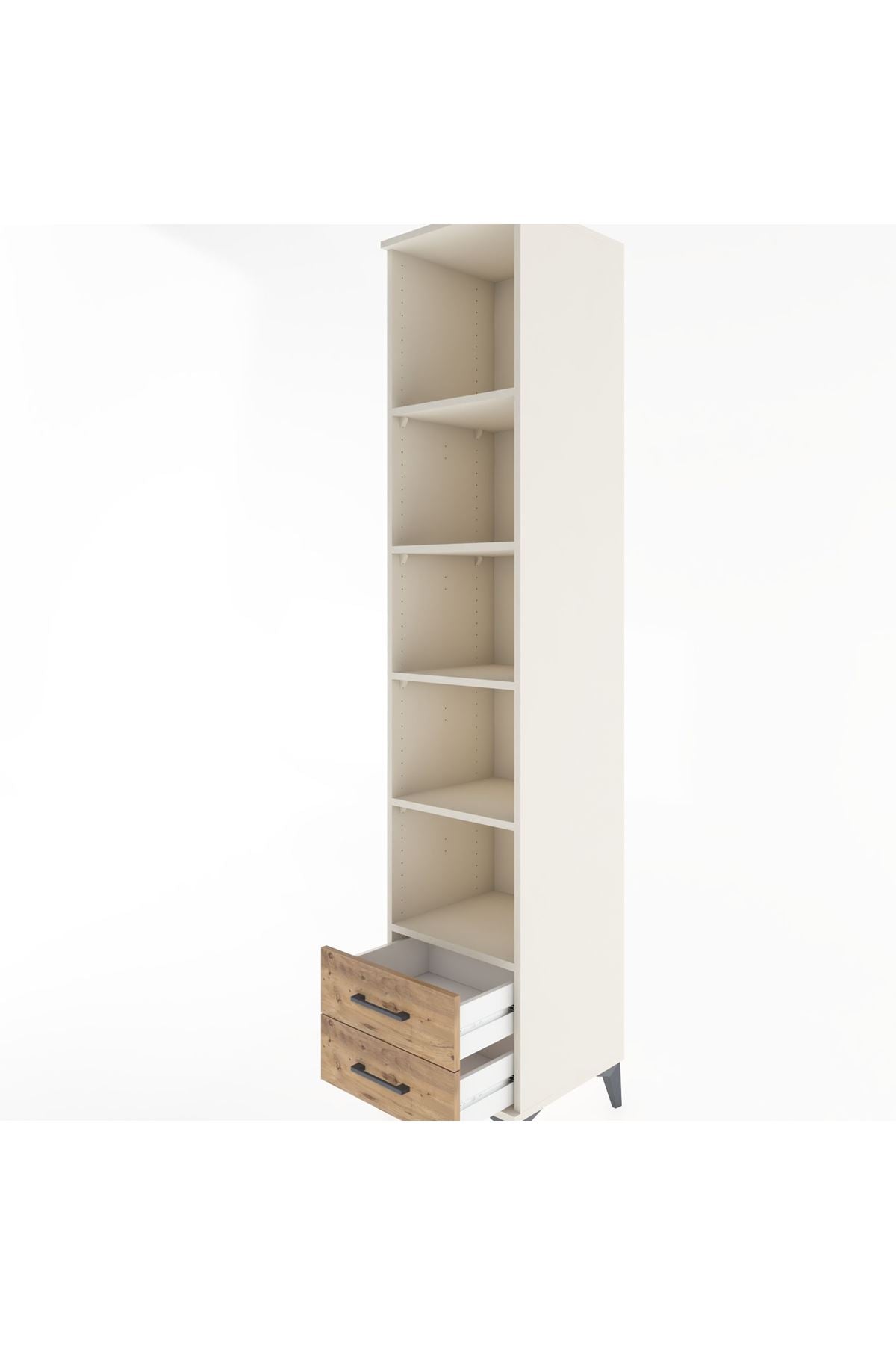 Hyperion Dolap 5 Raflı 2 Çekmeceli 44x44x221 - S61M011V3B