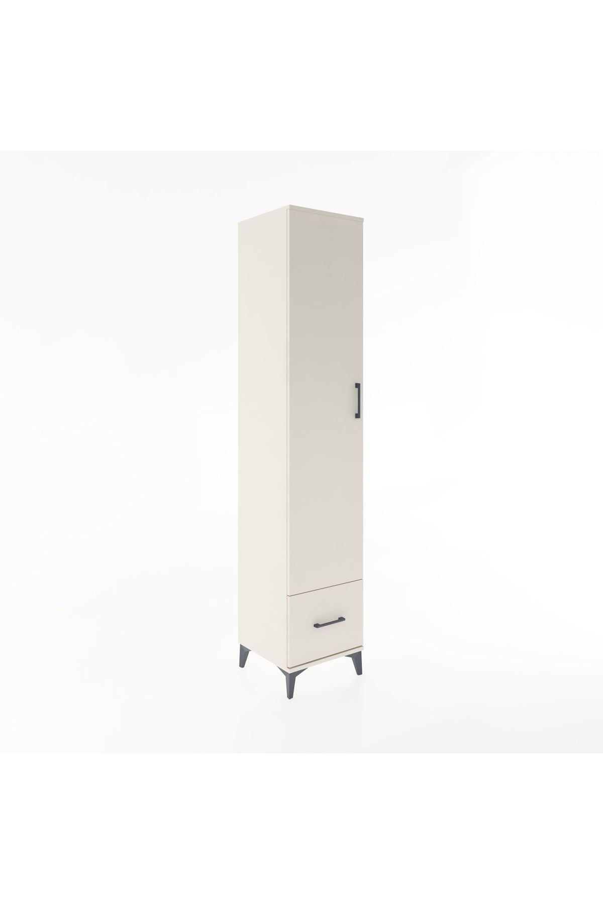 Hyperion Dolap 3 Raflı Tek Çekmeceli Tek Askılı 44x44x221 - S61M012V1B