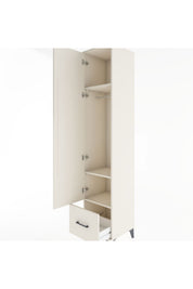Hyperion Dolap 3 Raflı Tek Çekmeceli Tek Askılı 44x44x221 - S61M012V1B
