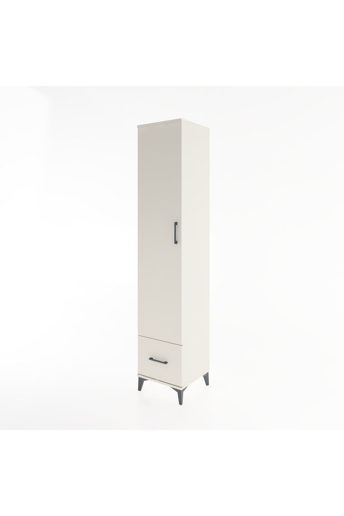 Hyperion Dolap 3 Raflı Tek Çekmeceli Tek Askılı 44x44x221 - S61M012V1B