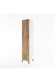 Hyperion Dolap 3 Raflı Tek Çekmeceli Tek Askılı 44x44x221 - S61M012V3B