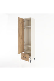 Hyperion Dolap 3 Raflı Tek Çekmeceli Tek Askılı 44x44x221 - S61M012V3B
