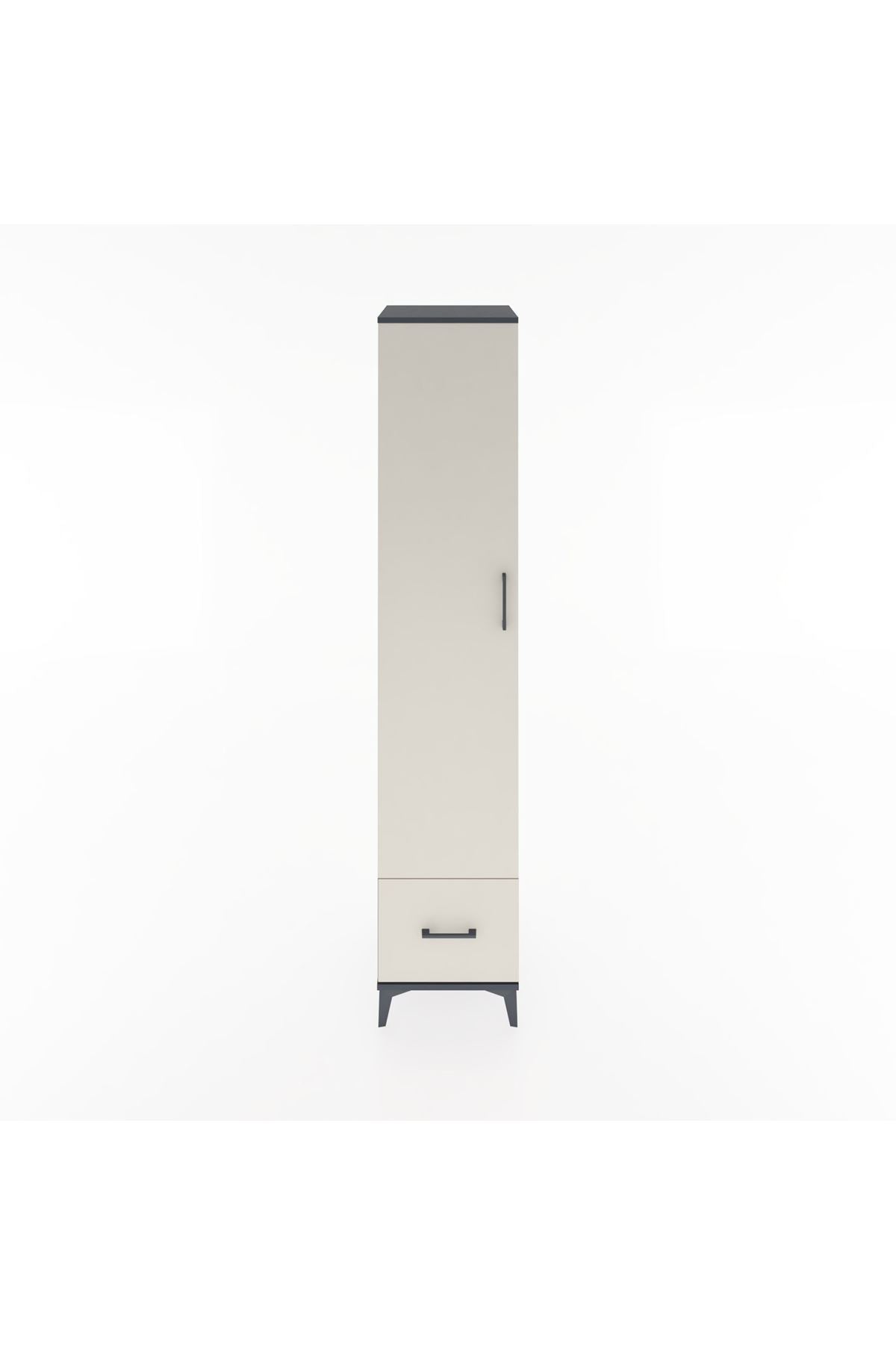 Hyperion Dolap 3 Raflı Tek Çekmeceli Tek Askılı 44x44x221 - S61M012V4B
