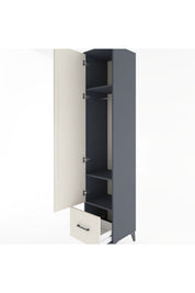Hyperion Dolap 3 Raflı Tek Çekmeceli Tek Askılı 44x44x221 - S61M012V4B