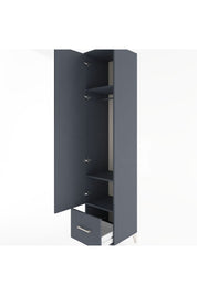 Hyperion Dolap 3 Raflı Tek Çekmeceli Tek Askılı 44x44x221 - S61M012V5B