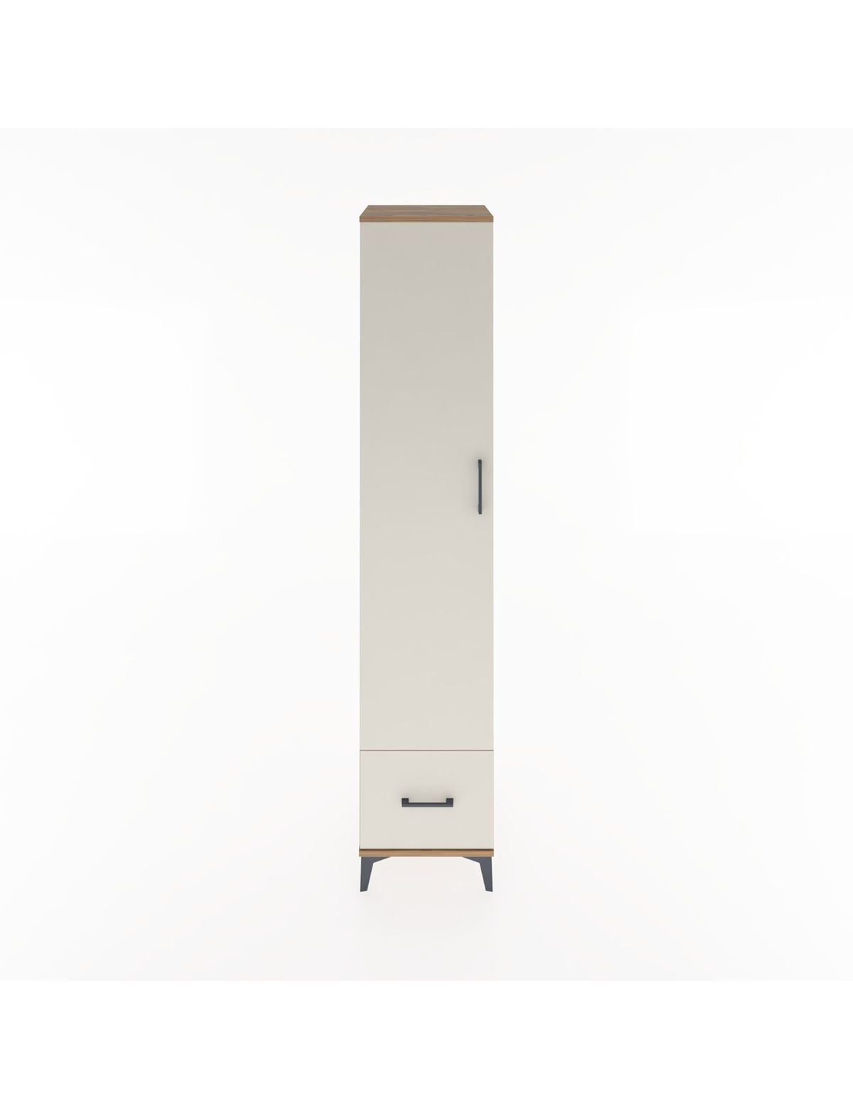 Hyperion Dolap 3 Raflı Tek Çekmeceli Tek Askılı 44x44x221 - S61M012V7B