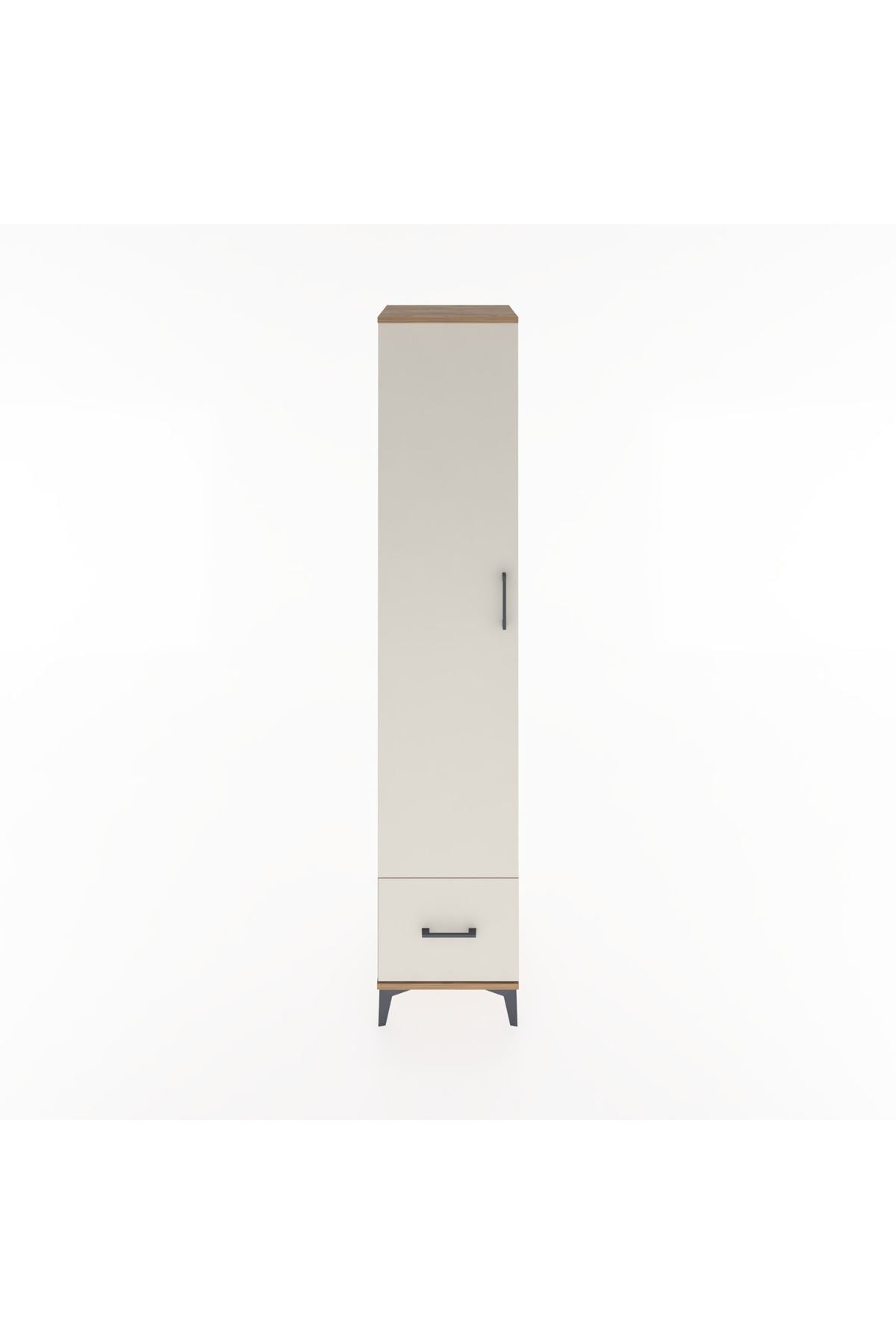 Hyperion Dolap 3 Raflı Tek Çekmeceli Tek Askılı 44x44x221 - S61M012V7B