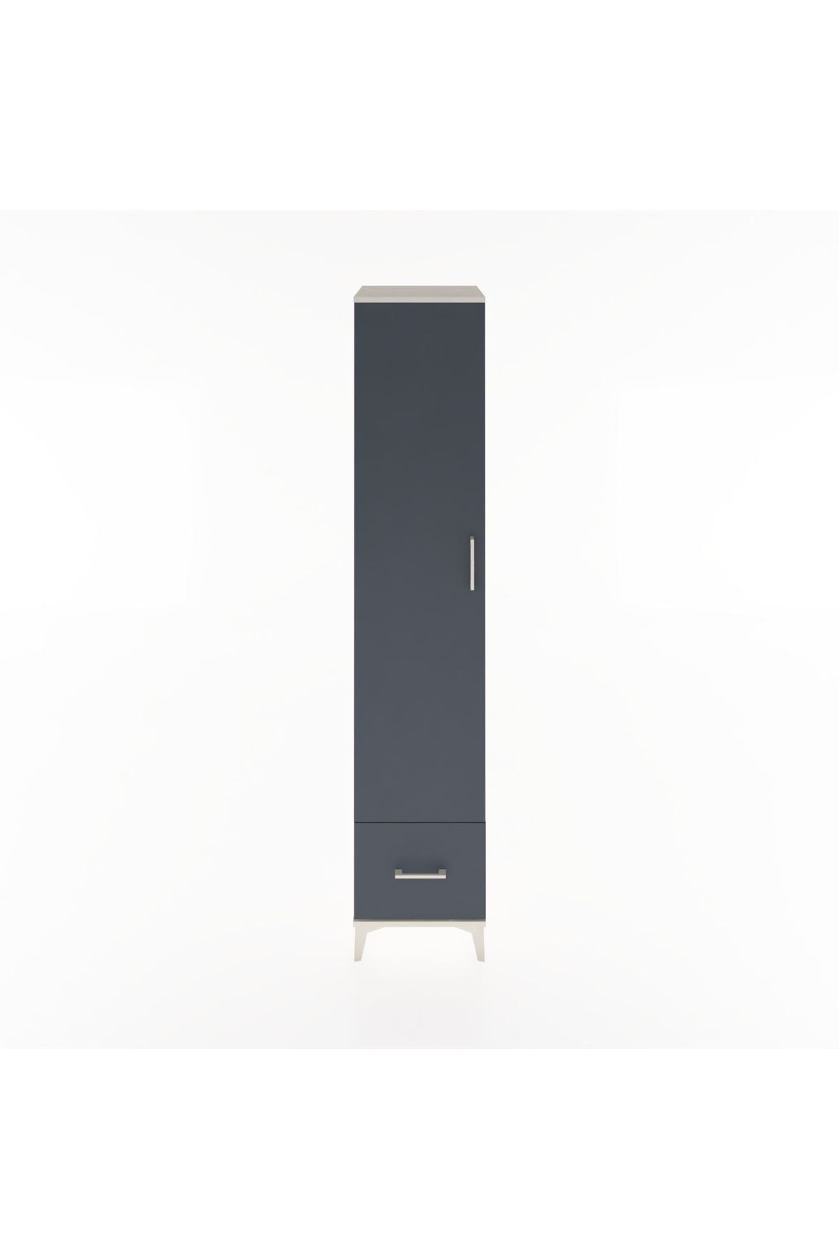 Hyperion Dolap 5 Raflı Tek Çekmeceli Tek Kapaklı 44x44x221 - S61M013V2B