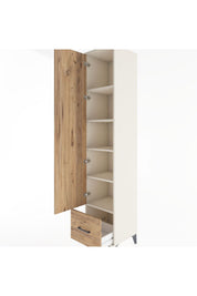 Hyperion Dolap 5 Raflı Tek Çekmeceli Tek Kapaklı 44x44x221 - S61M013V3B