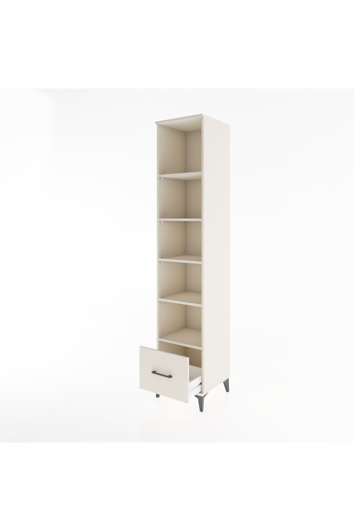 Hyperion Dolap 5 Raflı Tek Çekmeceli 44x44x221 - S61M014V1B