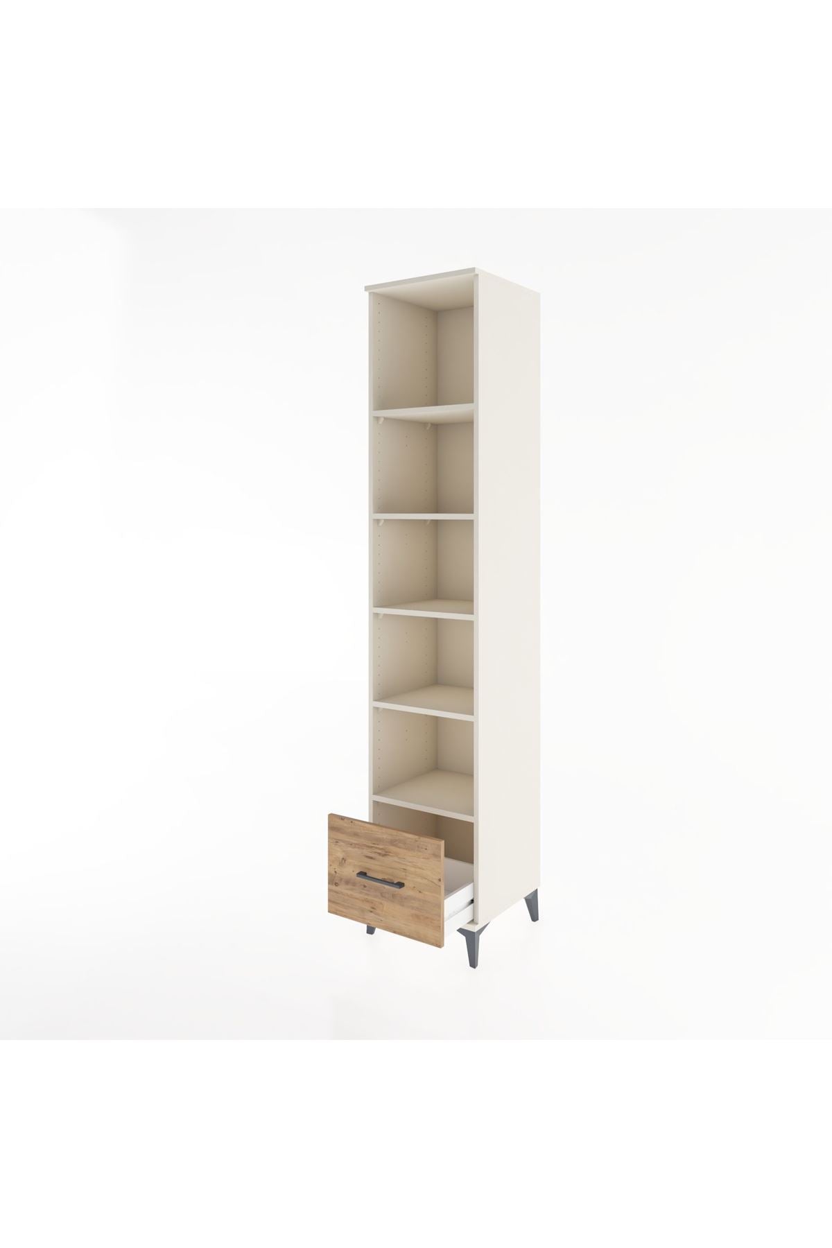 Hyperion Dolap 5 Raflı Tek Çekmeceli 44x44x221 - S61M014V3B