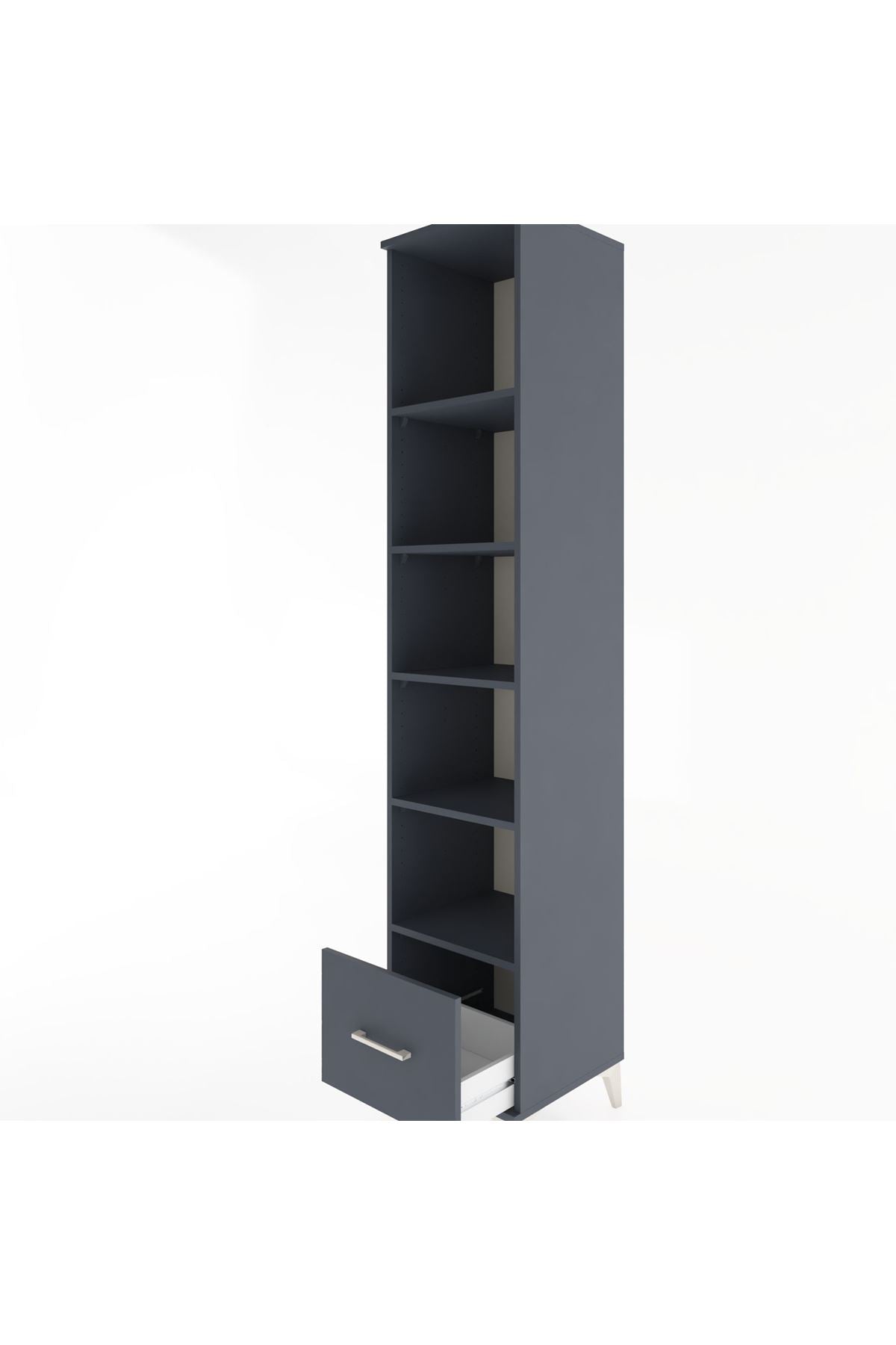 Hyperion Dolap 5 Raflı Tek Çekmeceli 44x44x221 - S61M014V5B