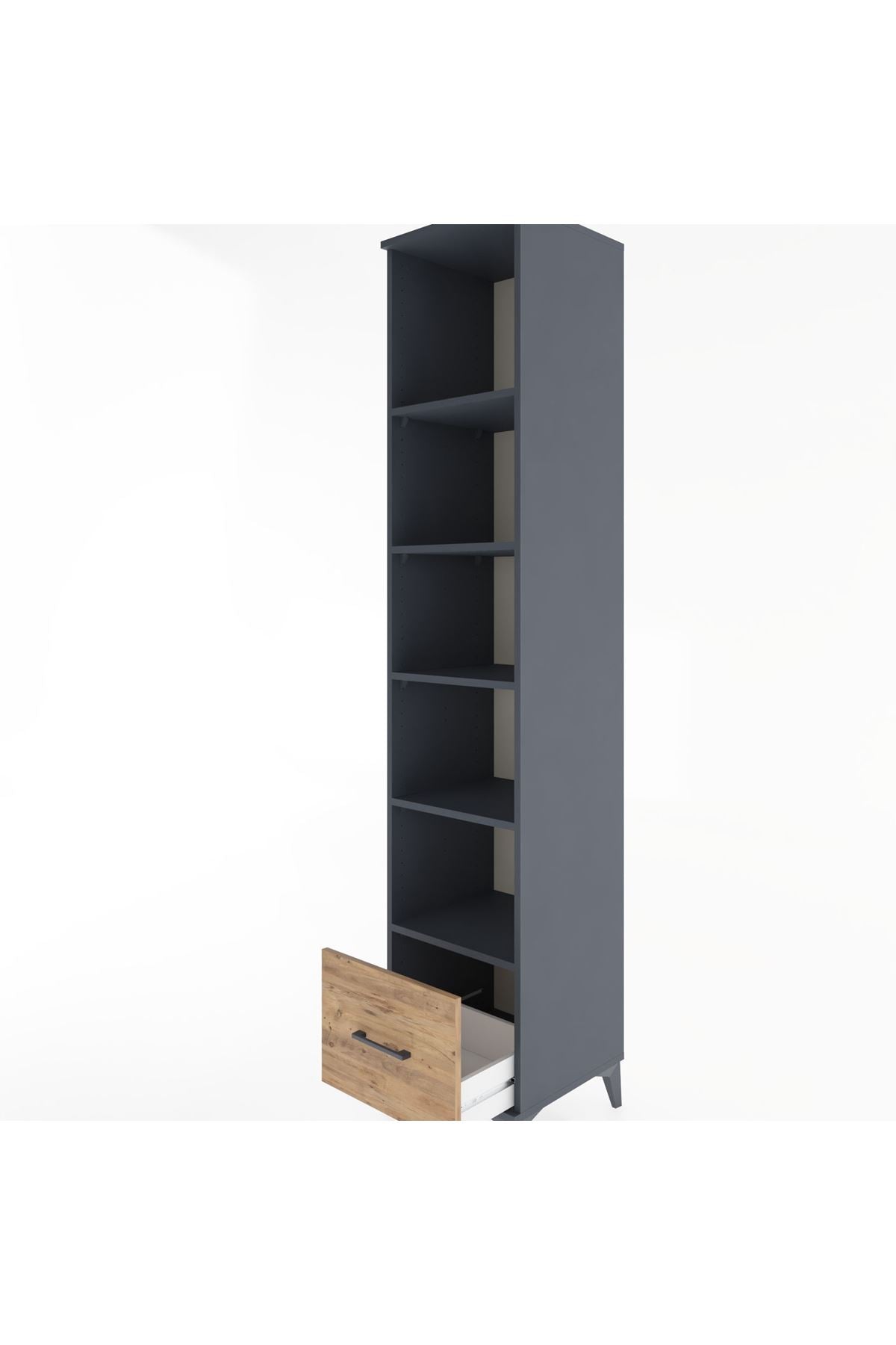 Hyperion Dolap 5 Raflı Tek Çekmeceli 44x44x221 - S61M014V6B