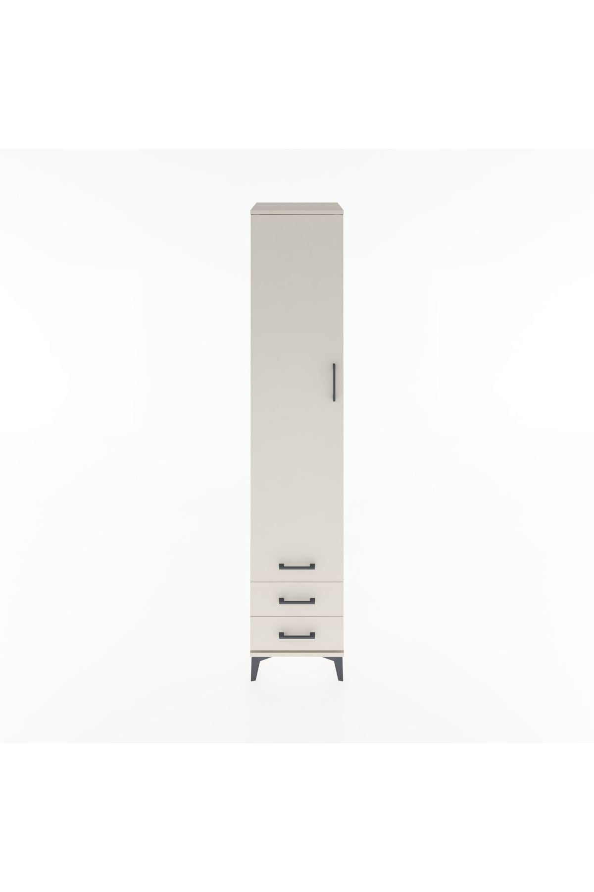 Hyperion Dolap 3 Raflı 3 Çekmeceli Tek Askılı 44x44x221 - S61M017V1B