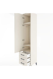 Hyperion Dolap 3 Raflı 3 Çekmeceli Tek Askılı 44x44x221 - S61M017V1B