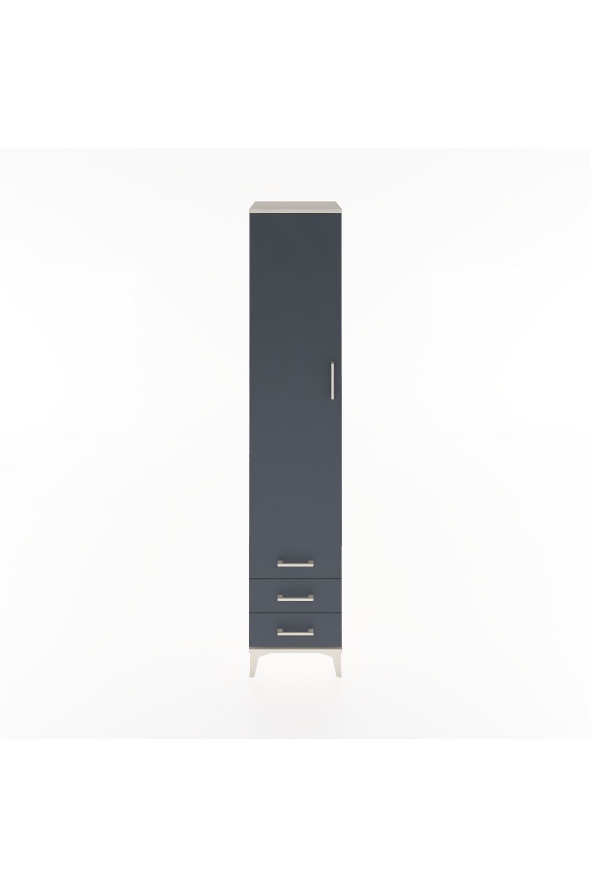 Hyperion Dolap 3 Raflı 3 Çekmeceli Tek Askılı 44x44x221 - S61M017V2B
