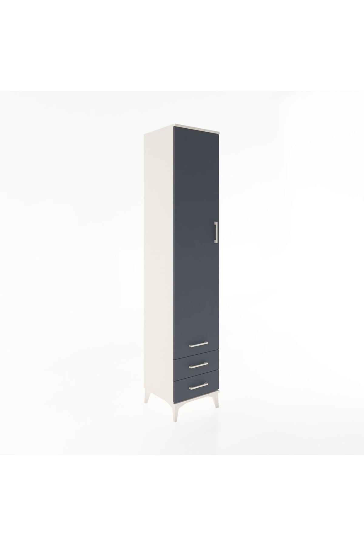 Hyperion Dolap 3 Raflı 3 Çekmeceli Tek Askılı 44x44x221 - S61M017V2B