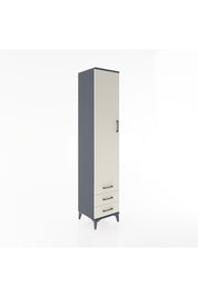 Hyperion Dolap 3 Raflı 3 Çekmeceli Tek Askılı 44x44x221 - S61M017V4B