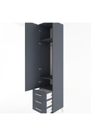 Hyperion Dolap 3 Raflı 3 Çekmeceli Tek Askılı 44x44x221 - S61M017V5B