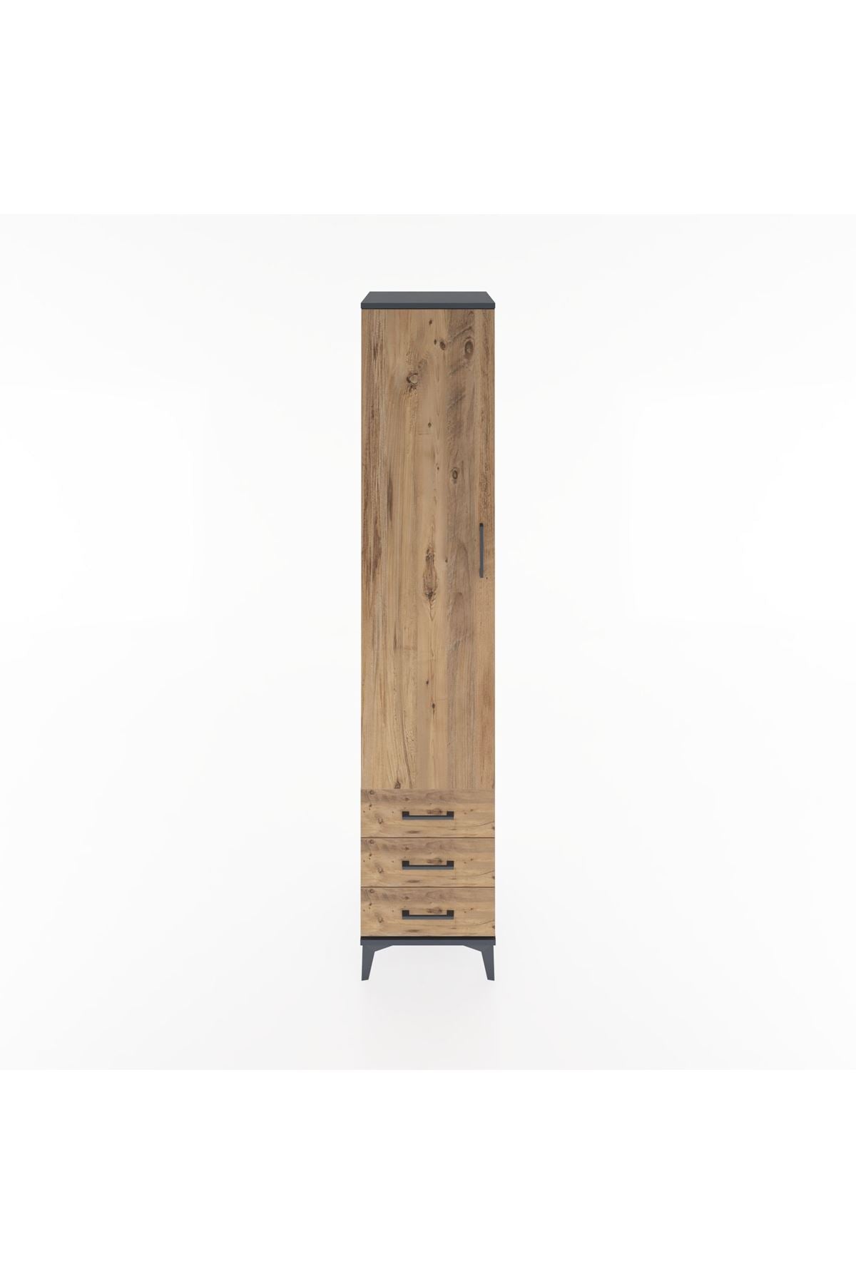 Hyperion Dolap 3 Raflı 3 Çekmeceli Tek Askılı 44x44x221 - S61M017V6B