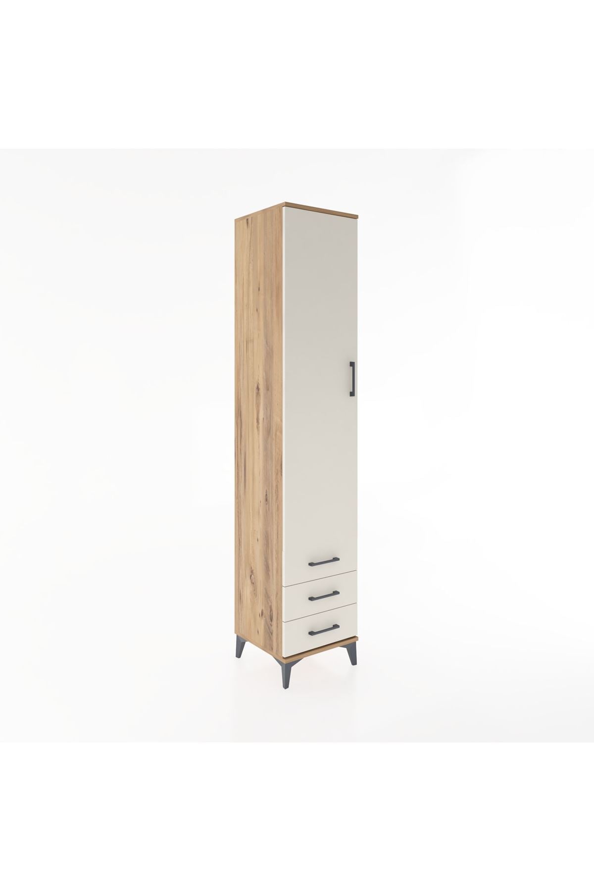 Hyperion Dolap 3 Raflı 3 Çekmeceli Tek Askılı 44x44x221 - S61M017V7B