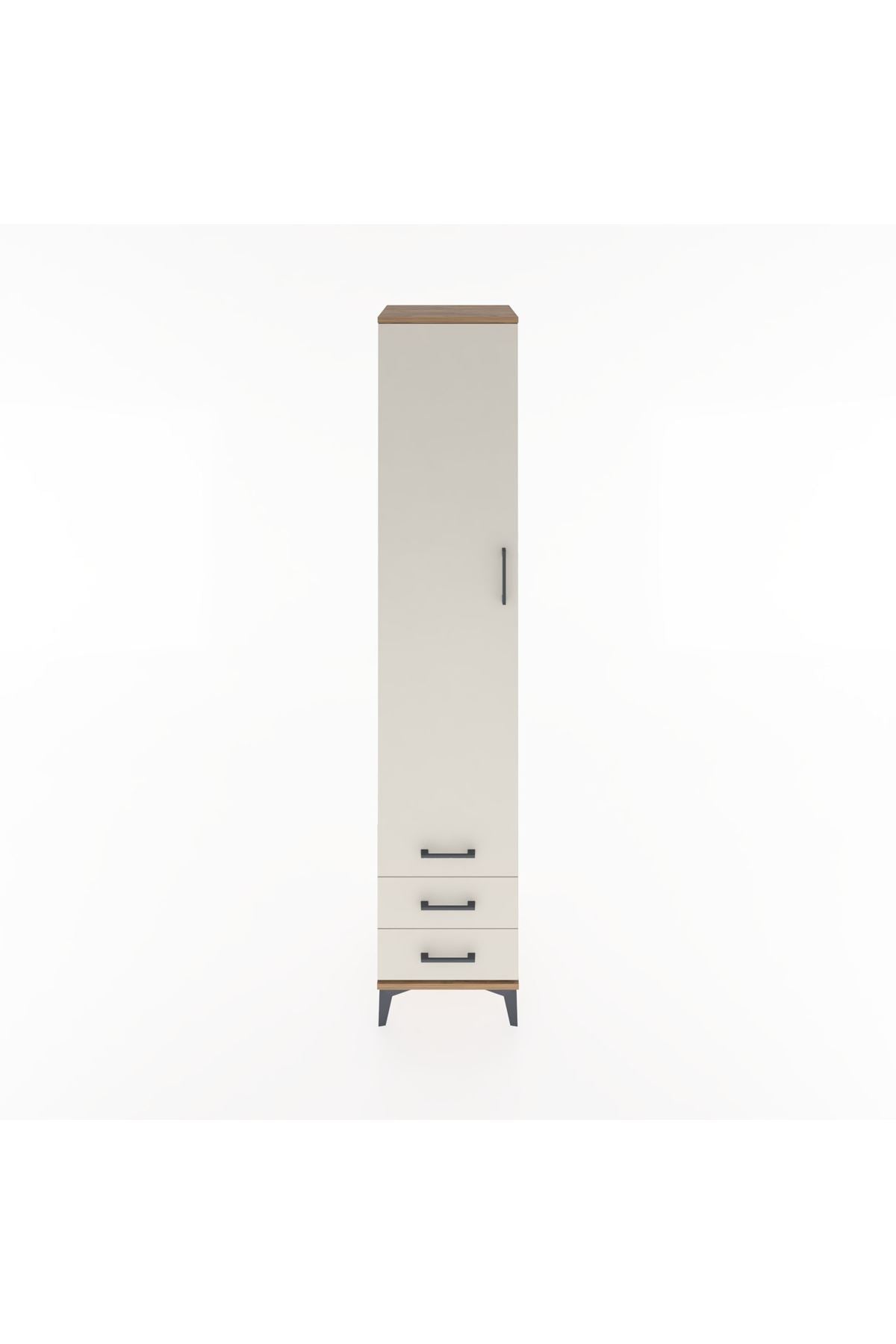 Hyperion Dolap 3 Raflı 3 Çekmeceli Tek Askılı 44x44x221 - S61M017V7B