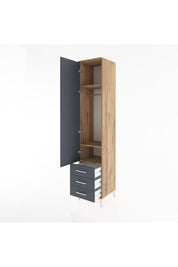 Hyperion Dolap 3 Raflı 3 Çekmeceli Tek Askılı 44x44x221 - S61M017V8B