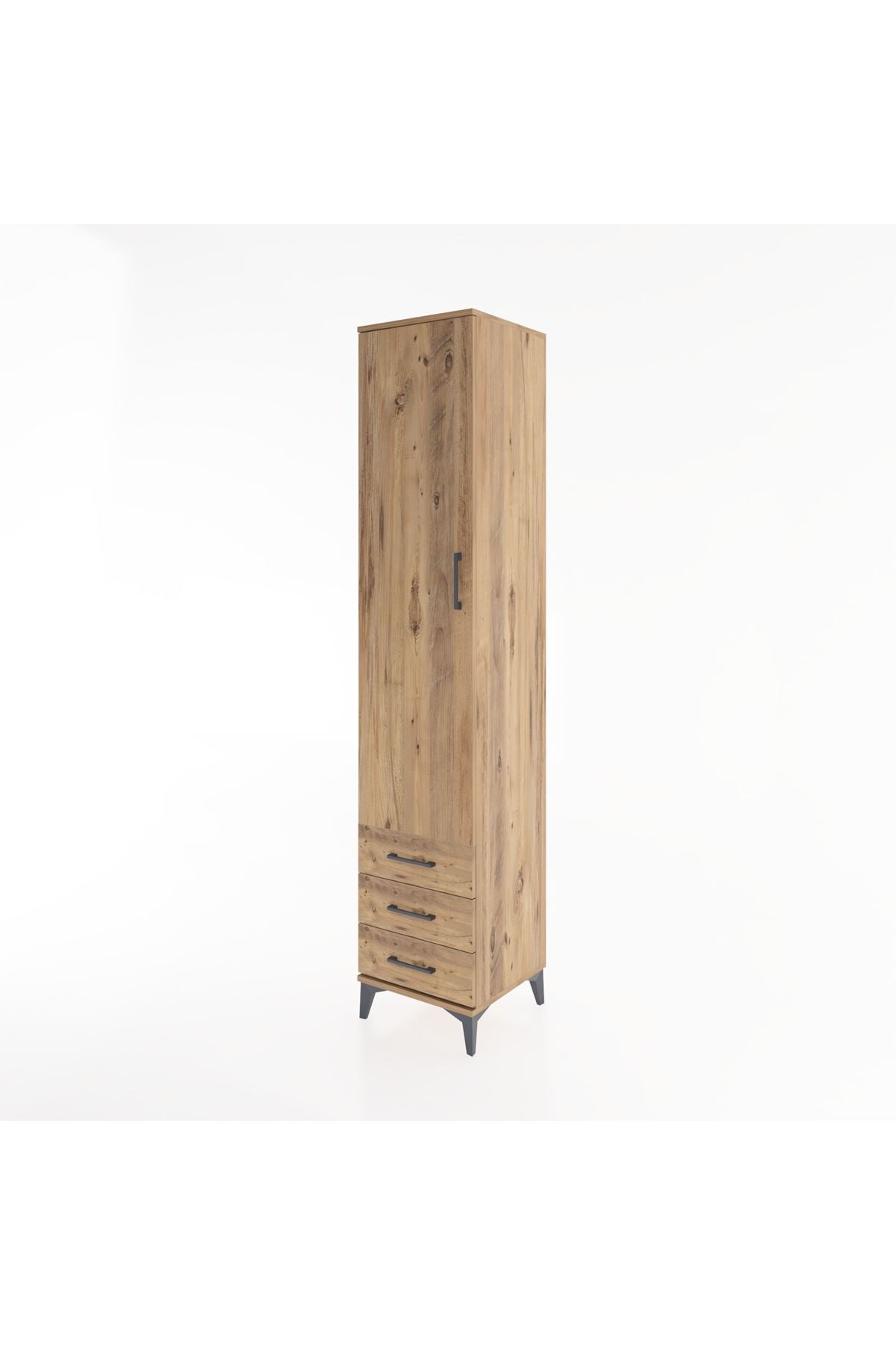 Hyperion Dolap 3 Raflı 3 Çekmeceli Tek Askılı 44x44x221 - S61M017V9B