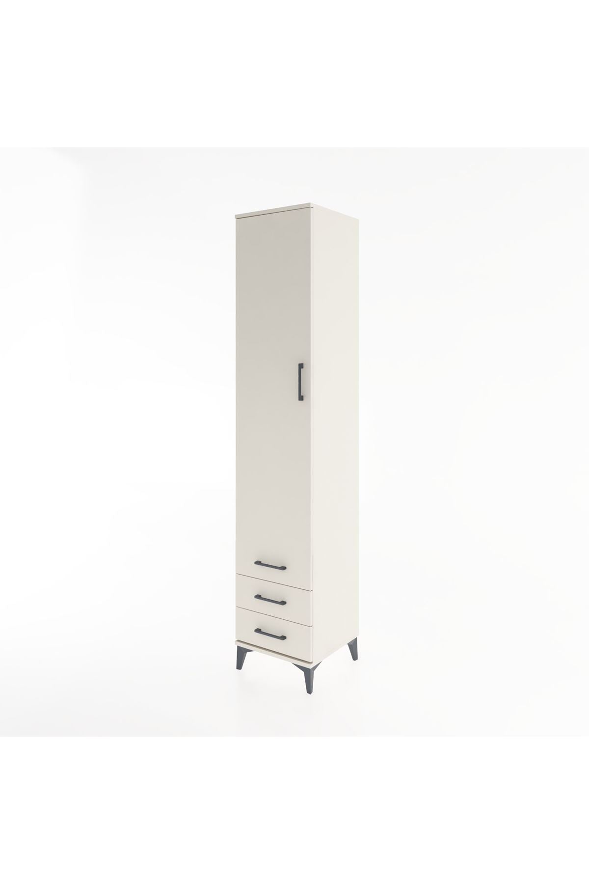 Hyperion Dolap 5 Raflı 3 Çekmeceli Tek Kapaklı 44x44x221 - S61M018V1B