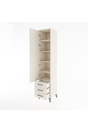 Hyperion Dolap 5 Raflı 3 Çekmeceli Tek Kapaklı 44x44x221 - S61M018V1B