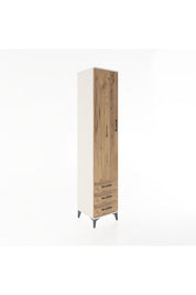 Hyperion Dolap 5 Raflı 3 Çekmeceli Tek Kapaklı 44x44x221 - S61M018V3B