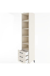 Hyperion Dolap 5 Raflı 3 Çekmeceli 44x44x221 - S61M019V1B