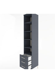 Hyperion Dolap 5 Raflı 3 Çekmeceli 44x44x221 - S61M019V5B